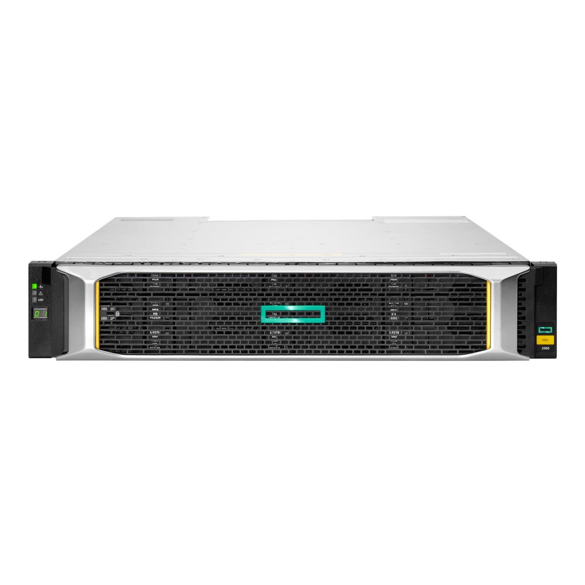 HPE Modular Smart Array 2060 12Gb SAS LFF Storage - Hard drive array - 0 TB - 12 bays SAS-3 - SAS 12Gb/s external - rack-mountable - 2U image 1
