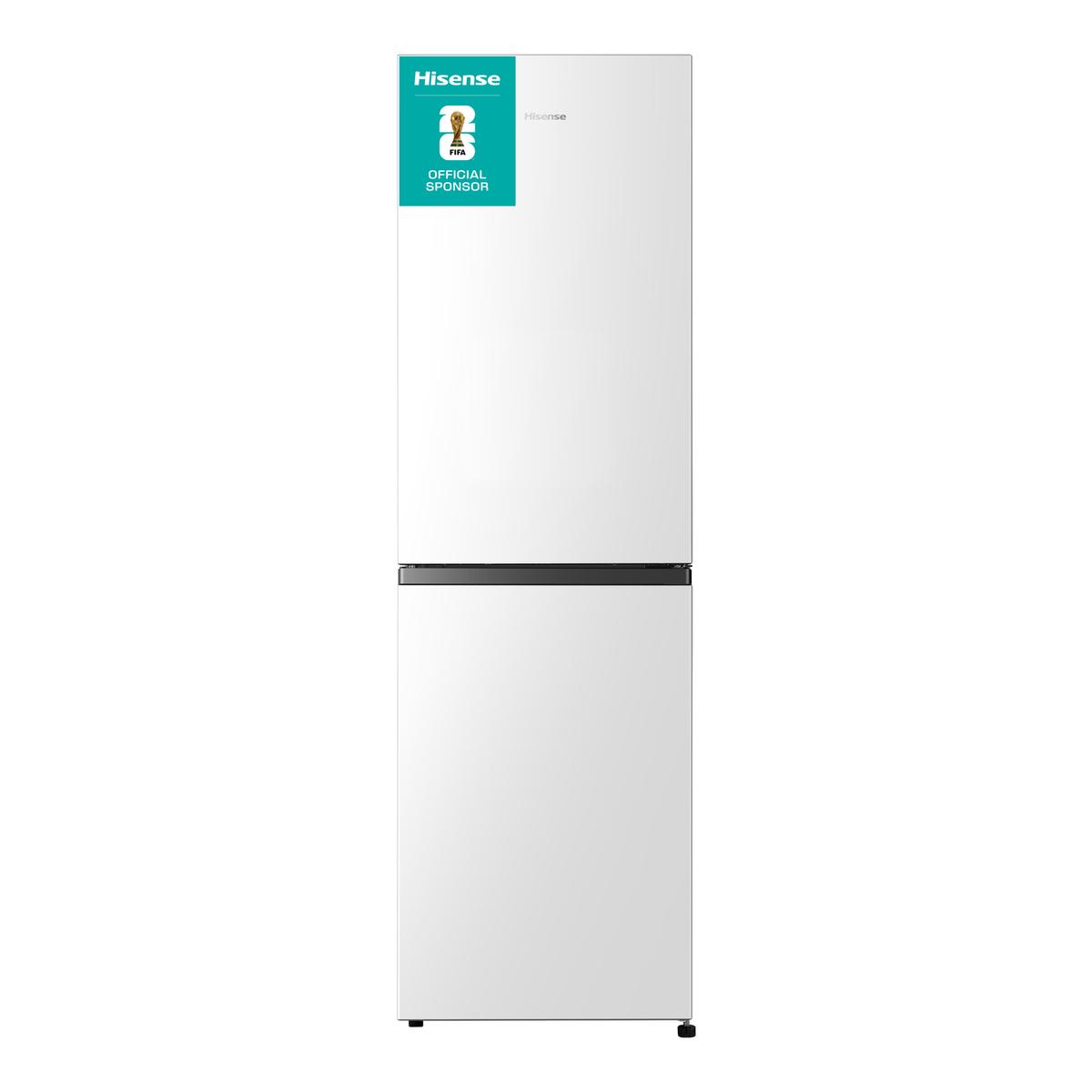 GRADE A2 - Hisense 256 Litre 50/50 Freestanding Fridge Freezer - White