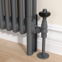 Reggio Anthracite Two Column Traditional Radiator Feet image 1