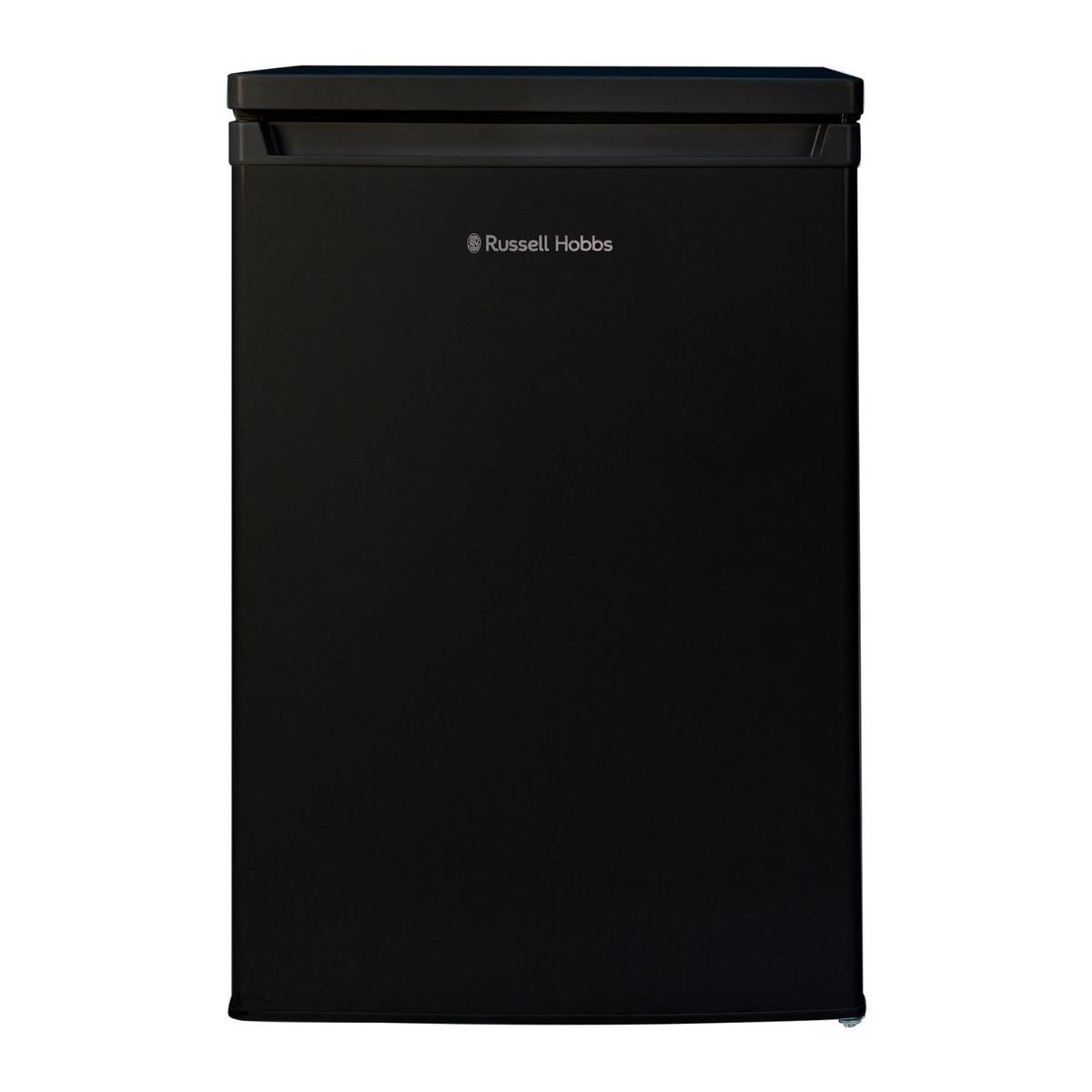 GRADE A2 - Russell Hobbs 127 Litre Freestanding Under Counter Fridge - Black