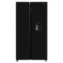 Russell Hobbs 439 Litre Side-By-Side American Fridge Freezer - Black image 1