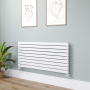 Riace White Flat Designer Radiator 630x1400mm Double Panel 5027 BTU image 1