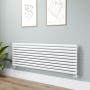 Sorrento White Oval Designer Radiator 590x1800mm Single Panel 4256 BTU image 1