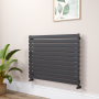 Riace Midnight Black Flat Designer Radiator 770x1000mm Single Panel 2973 BTU image 1