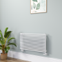 Ventura White Oval Unique Designer Radiator 455x800mm Single Panel 1887 BTU image 1