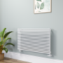Ventura White Oval Unique Designer Radiator 595x1000mm Single Panel 3072 BTU image 1