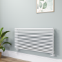Ventura White Oval Unique Designer Radiator 595x1200mm Single Panel 3785 BTU image 1