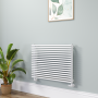 Ventura White Oval Unique Designer Radiator 595x800mm Single Panel 2386 BTU image 1