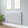 Ravello White Square Designer Radiator 810x1400mm Single Panel 5235 BTU image 1