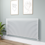 Ravello White Square Designer Radiator 810x1800mm Single Panel 6570 BTU image 1
