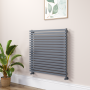 Ravello Dark Grey Anthracite Square Designer Radiator 810x800mm Single Panel 3150 BTU image 1