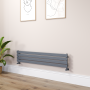 Riace Dark Grey Anthracite Flat Designer Radiator 280x1400mm Single Panel 1481 BTU image 1