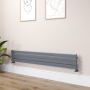 Riace Dark Grey Anthracite Flat Designer Radiator 280x1800mm Single Panel 1898 BTU image 1
