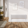 Ventura White Oval Unique Designer Radiator 245x1000mm Single Panel 1242 BTU image 1