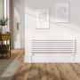 Ravello White Square Designer Radiator 315x1000mm Single Panel 1502 BTU image 1