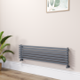 Ravello Dark Grey Anthracite Square Designer Radiator 315x1200mm Single Panel 1771 BTU image 1
