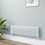 Ravello White Square Designer Radiator 315x1200mm Single Panel 1771 BTU image 1