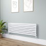 Riace White Flat Designer Radiator 490x1600mm Single Panel 2952 BTU image 1