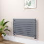 Riace Dark Grey Anthracite Flat Designer Radiator 630x1000mm Single Panel 2433 BTU image 1
