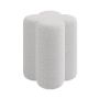 Cream Boucle Fabric Dressing Table Stool - Roma
