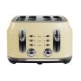 Rangemaster Classic 4 Slice Toaster – Cream  Wide Slots & Variable Browning