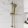 GRADE A2 - Brushed Brass 3 Function Round Slide Rail Kit - Arissa