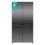 Hisense PureFlex 640 Litre Four Door American Fridge Freezer - Grey image 1