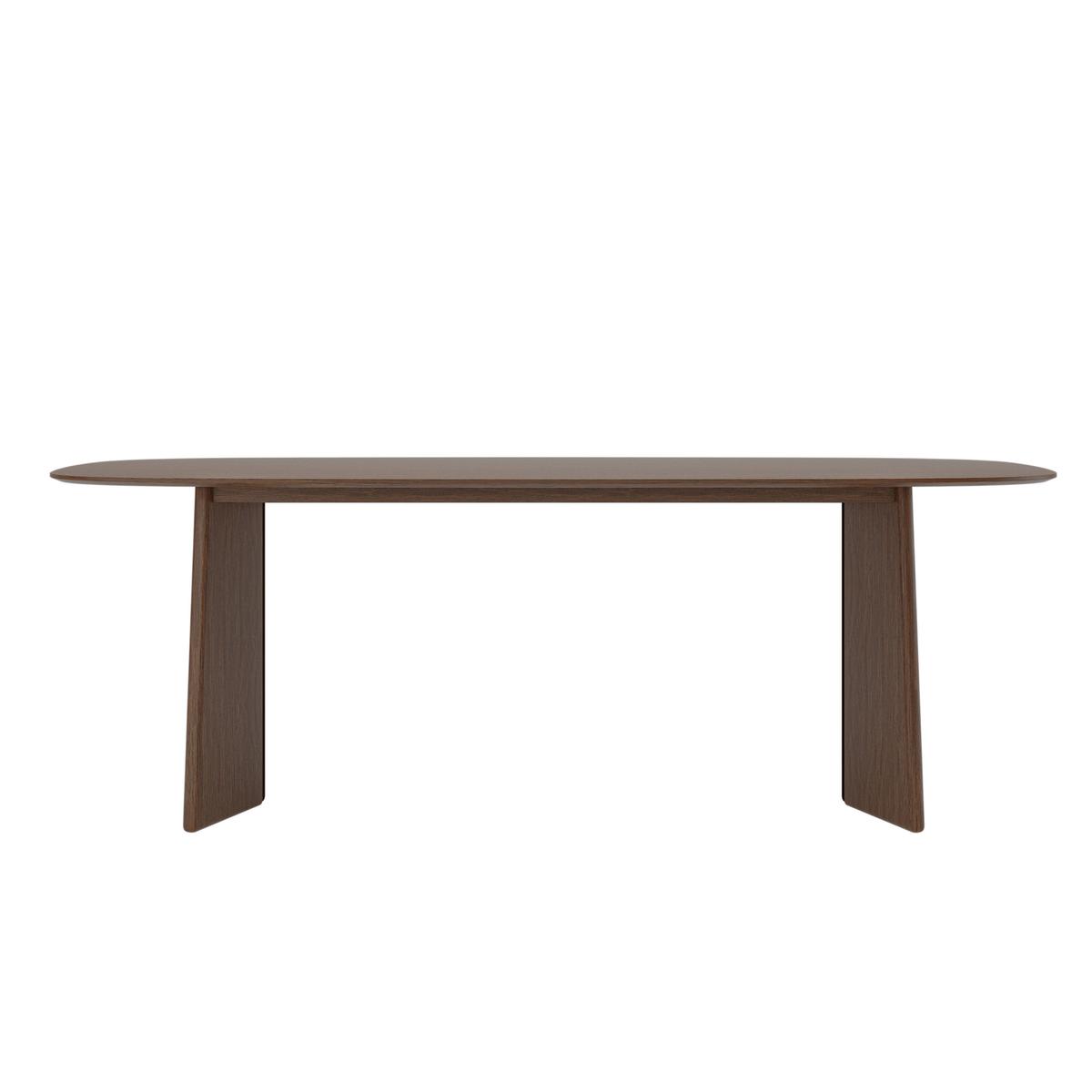 Large Rectangular Walnut Dining Table - Seats 6 - 8 - Rivo image 1