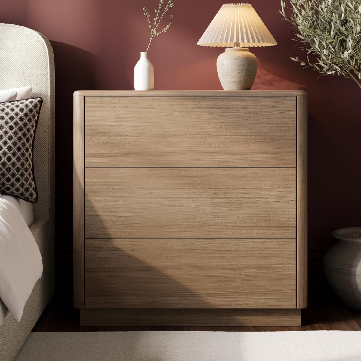 Rowan 3 Drawer Chest in Oak Effect  image 1