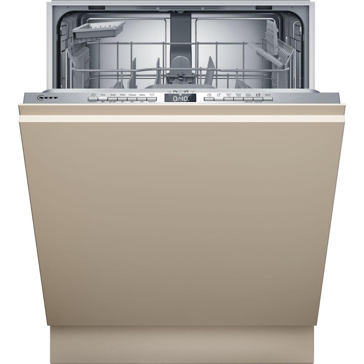 GRADE A1 - Neff N 50 Integrated Dishwasher - Smart, C-rated, Silver control panel