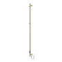 Brass Vertical Electric Towel Radiator 1600 x 73mm - Sagaro image 1