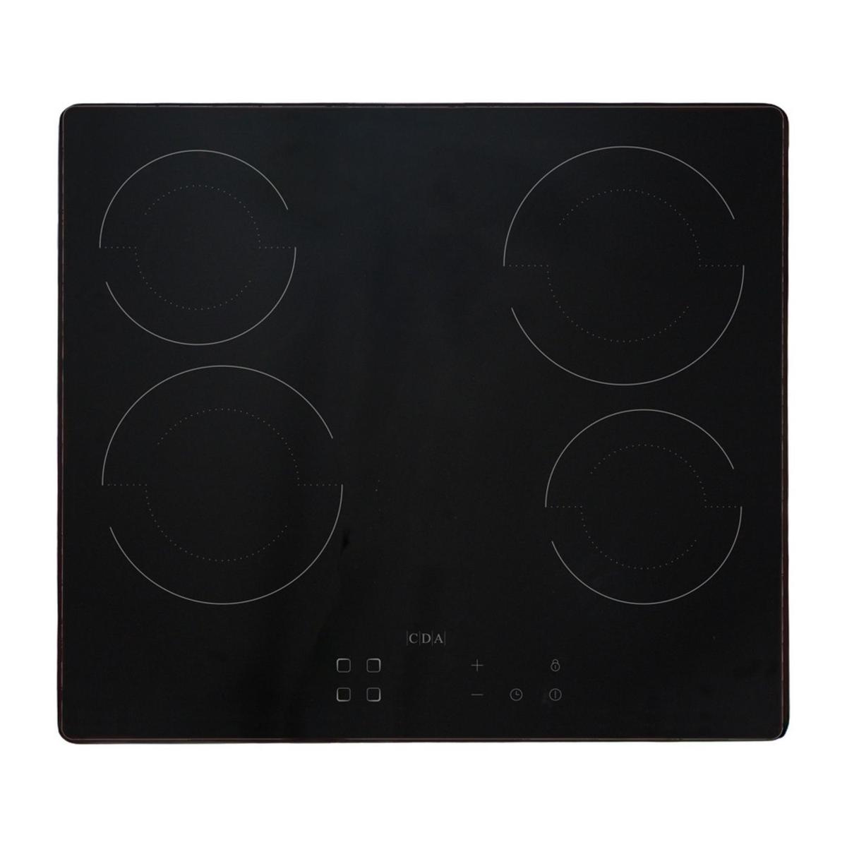GRADE A1 - CDA 60cm 4 Zone Ceramic Hob