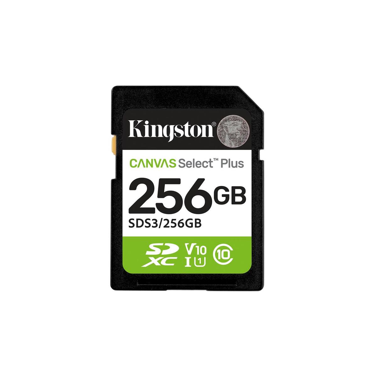 Kingston Canvas Select Plus 256GB SDXC UHS-I Memory Card image 1