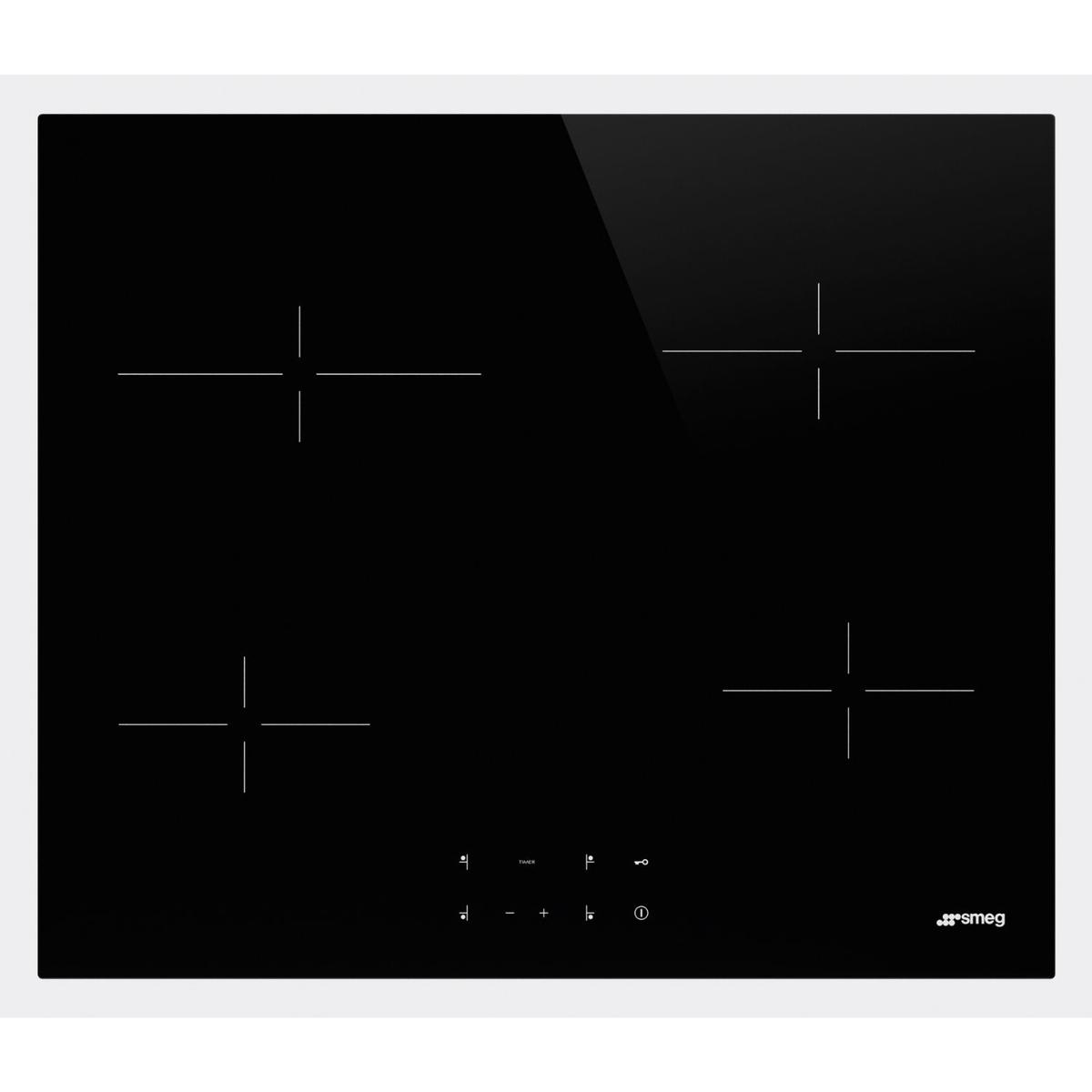 Smeg 60cm 4 Zone Ceramic Hob - Black image 1