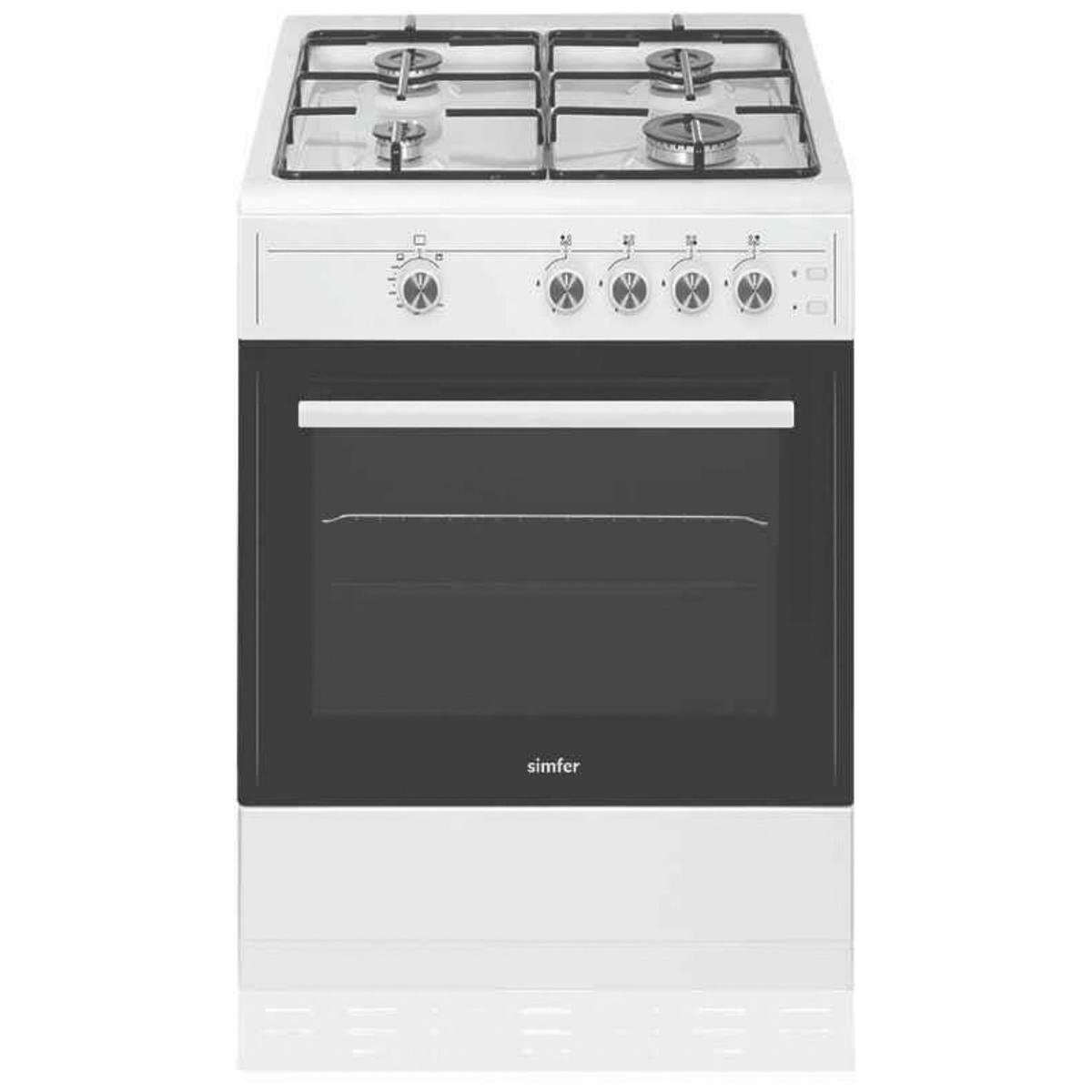 Simfer 60cm Gas Cooker - White image 1