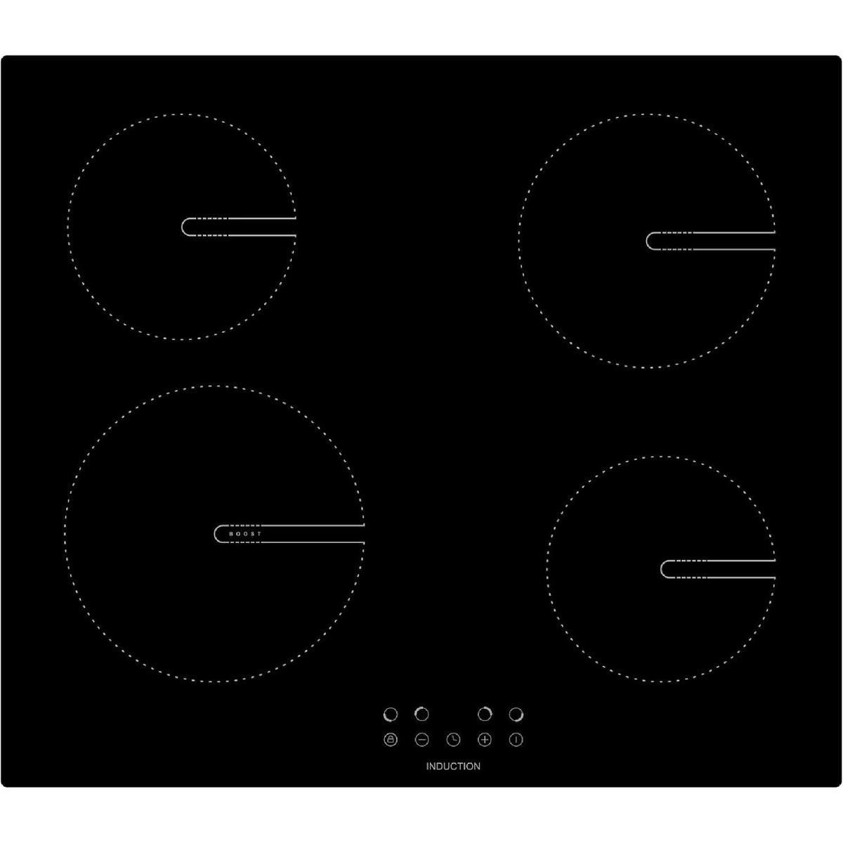 Solt 60cm 4 Zone 13amp Plug In Induction Hob