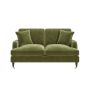 Olive Green Velvet 2 Seater Sofa - Payton image 1
