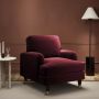 ALMOST PERFECT - Burgundy Velvet Armchair - Payton
