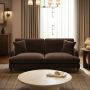 Brown Chenille 3 Seater Sofa – Payton image 1