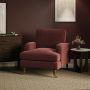 Merlot Red Chenille Armchair – Payton  image 1