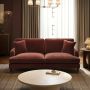 Merlot Red Chenille 3 Seater Sofa – Payton  image 1