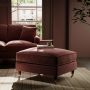 Merlot Red Chenille Footstool – Payton  image 1