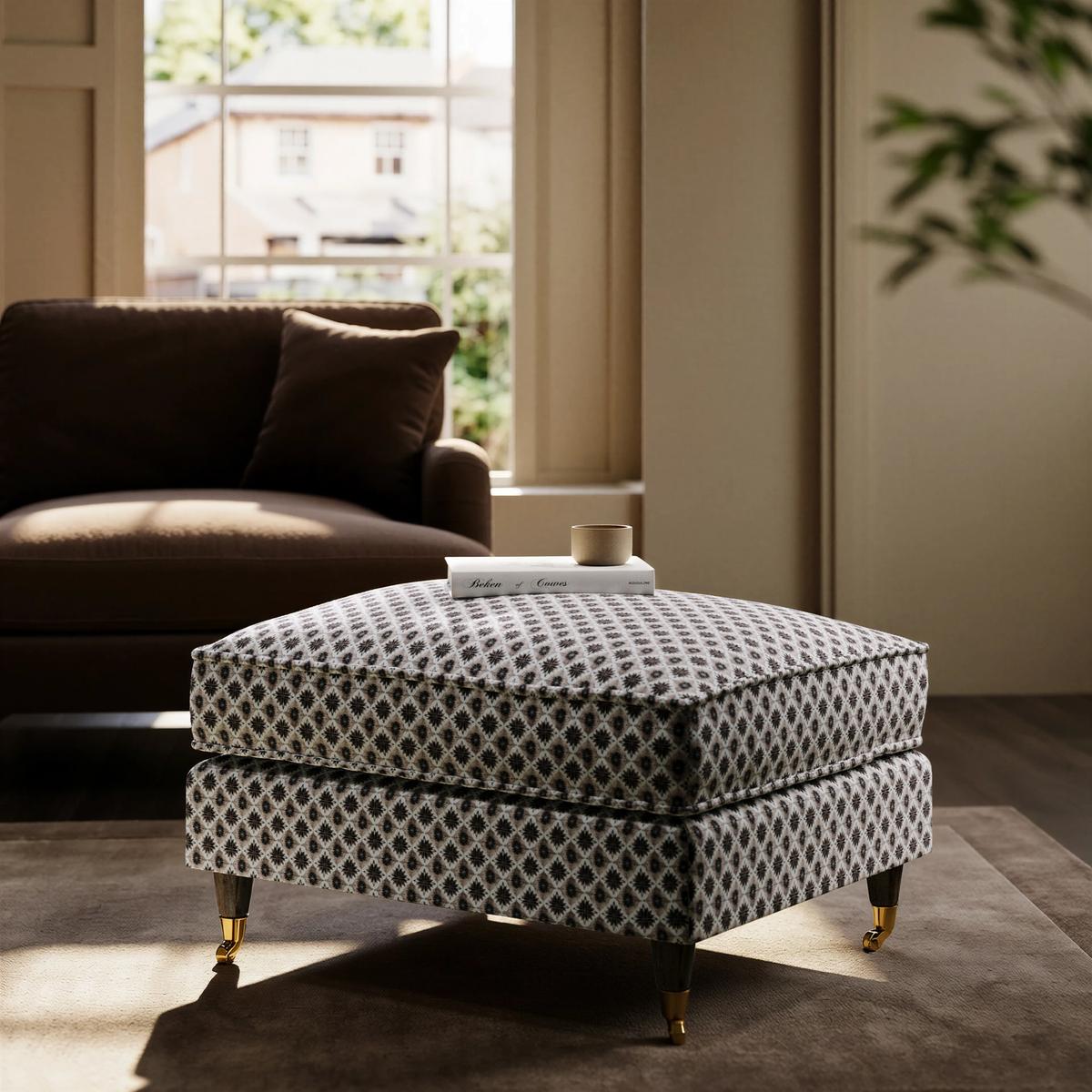 Footstool in Eos Print - Payton image 1