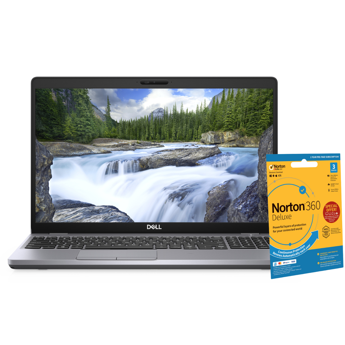 Refurbished Dell Latitude 5510 Intel Core i7 10th gen 16GB RAM 256GB SSD 15.6 Inch Windows 11 Pro Laptop image 1