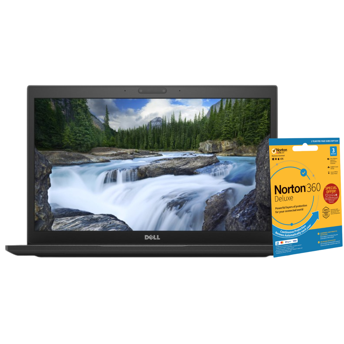 Refurbished Dell Latitude 7490 Core i7 8th Gen 8GB RAM 256GB SSD 14 Inch Windows 11 Pro Laptop image 1
