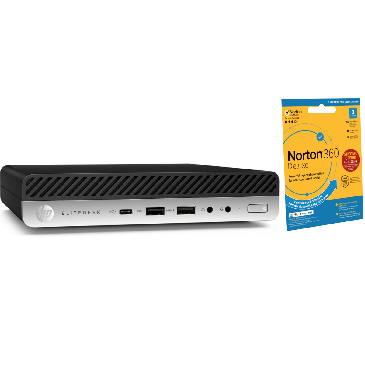 Refurbished HP EliteDesk 800 G5 Core i7 9th gen 16GB RAM 256GB SSD Windows 11 Pro Mini Desktop image 1