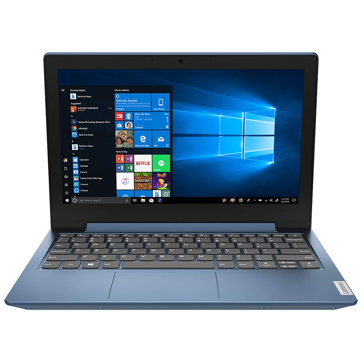 Refurbished Lenovo IdeaPad 1 11IGL05 Intel Celeron N4020 4GB RAM 64GB eMMC 11.6 Inch Windows 11 Laptop image 1