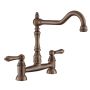 Rangemaster Waverley Double Lever Kitchen Mixer Tap  - English Bronxe image 1