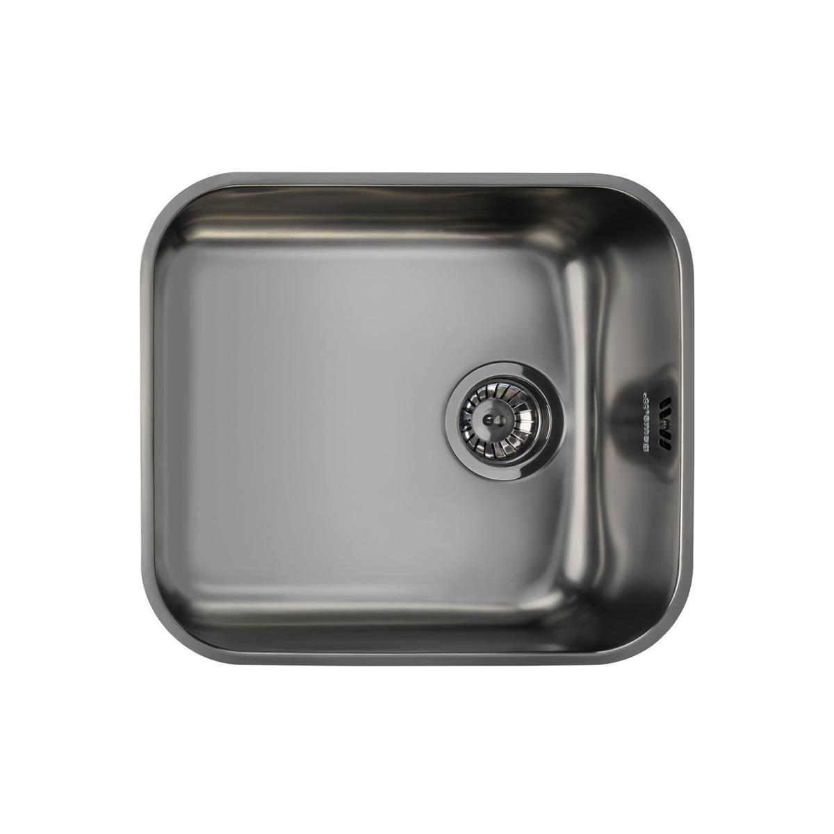 Smeg UM45N 45cm Alba Stainless Steel Black PVD Finish Undermounted Single Bowl image 1