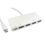 OEM 4 Port USB 3.0 Hub with USB-C power Delivery White image 1